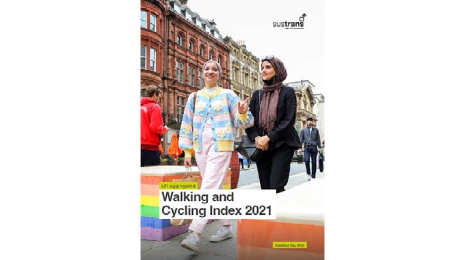 Walking and Cycling Index UK Aggregated report front cover